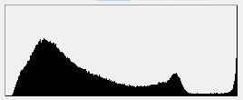 Histogram vid överexponering