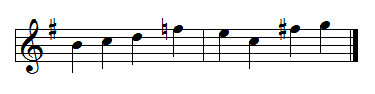 Cautionary accidental; F natural followed by F sharp in the next measure