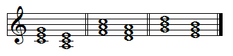 Relative chords in C major