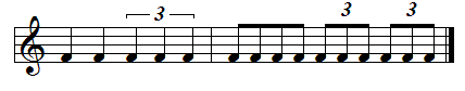 Quarter- and eighth-note triplets